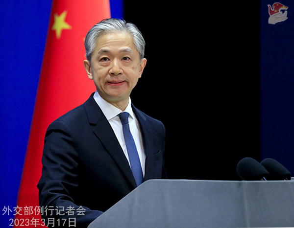 Wang Wenbin mengimbau AS Inggris dan Australia agar mematuhi seruan masyarakat internasional dan negara-negara kawasan ini